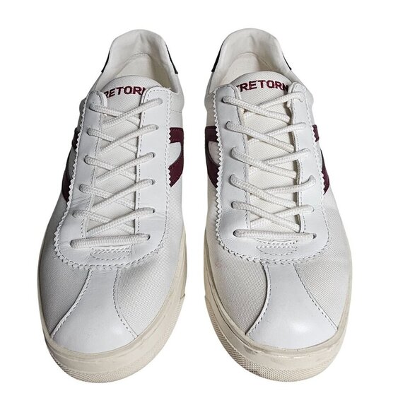 Tretorn White Sneakers Lace Up Low Top Leather Shoes Womens US 8 EUR 38.5 - Picture 2 of 8